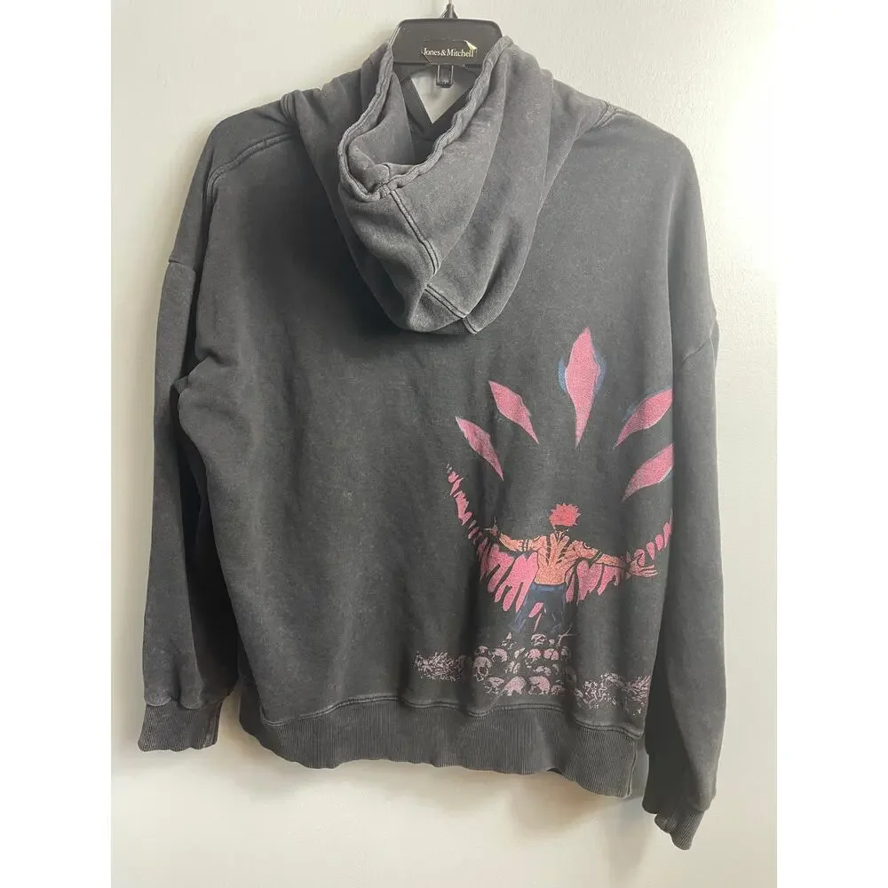 TORAZEN x Jujutsu Kaisen Sukuna Domain Expansion Acid Wash Hoodie Size [XL]